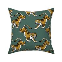 Tigers mustard- pine green