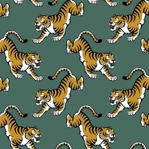 Tigers mustard- pine green