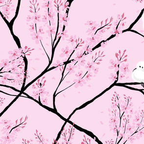 Cherry Blossom Birds