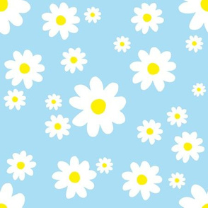 Spring Daisy Pattern Blue