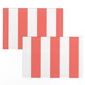 coral and white Cabana Stripe