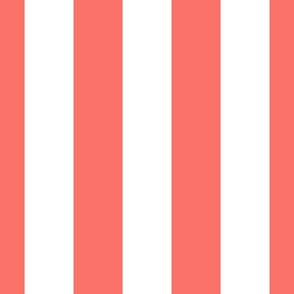 coral and white Cabana Stripe