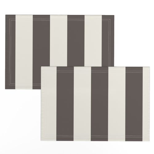 Chocoalte and cream Cabana Stripe