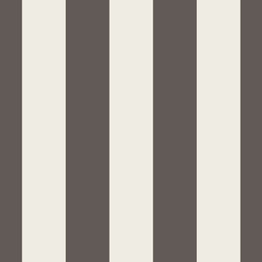Chocoalte and cream Cabana Stripe