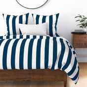 navy blue and white Cabana Stripe