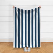 navy blue and white Cabana Stripe