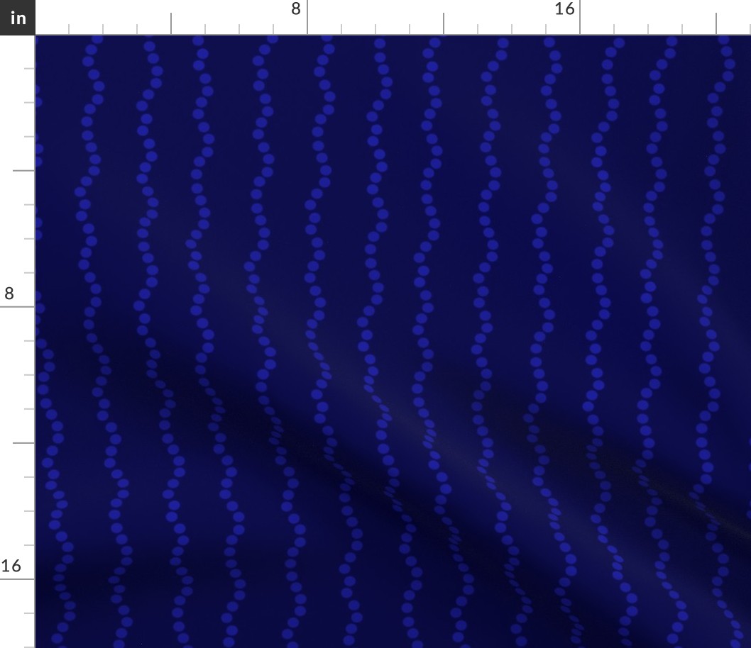 Blue Dots Vertical Waves