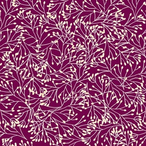 Purple White Dense Nature Wild Flowers // Wild Grass // Small