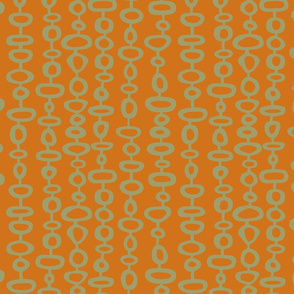 Modern Bohemian Curtain orange Sage
