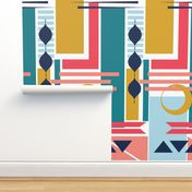 Bold Geometric Fun Wallpaper