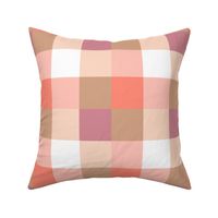 Jumbo Peachy Buffalo Plaid