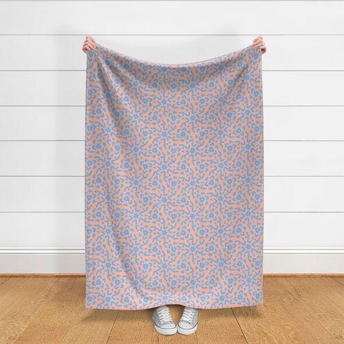 flower faces minimalistic cerulean coral trending current table runner tablecloth napkin placemat dining pillow duvet cover throw blanket curtain drape upholstery cushion duvet cover clothing shirt wallpaper fabric living home decor 