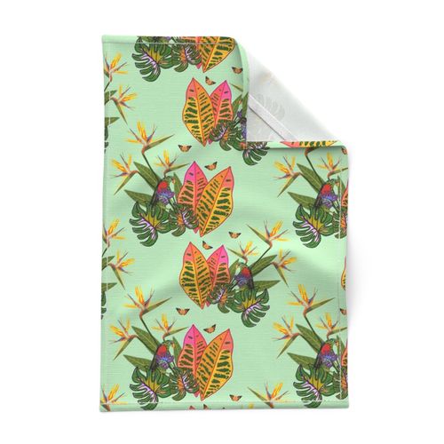 Tropical Paradise #3 - cool mint green, medium