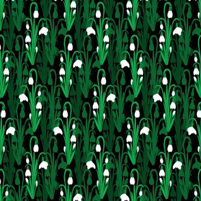 Snowdrops - Black Large