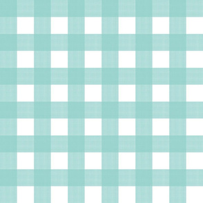 1.5" Aqua Cross Hatch Plaid