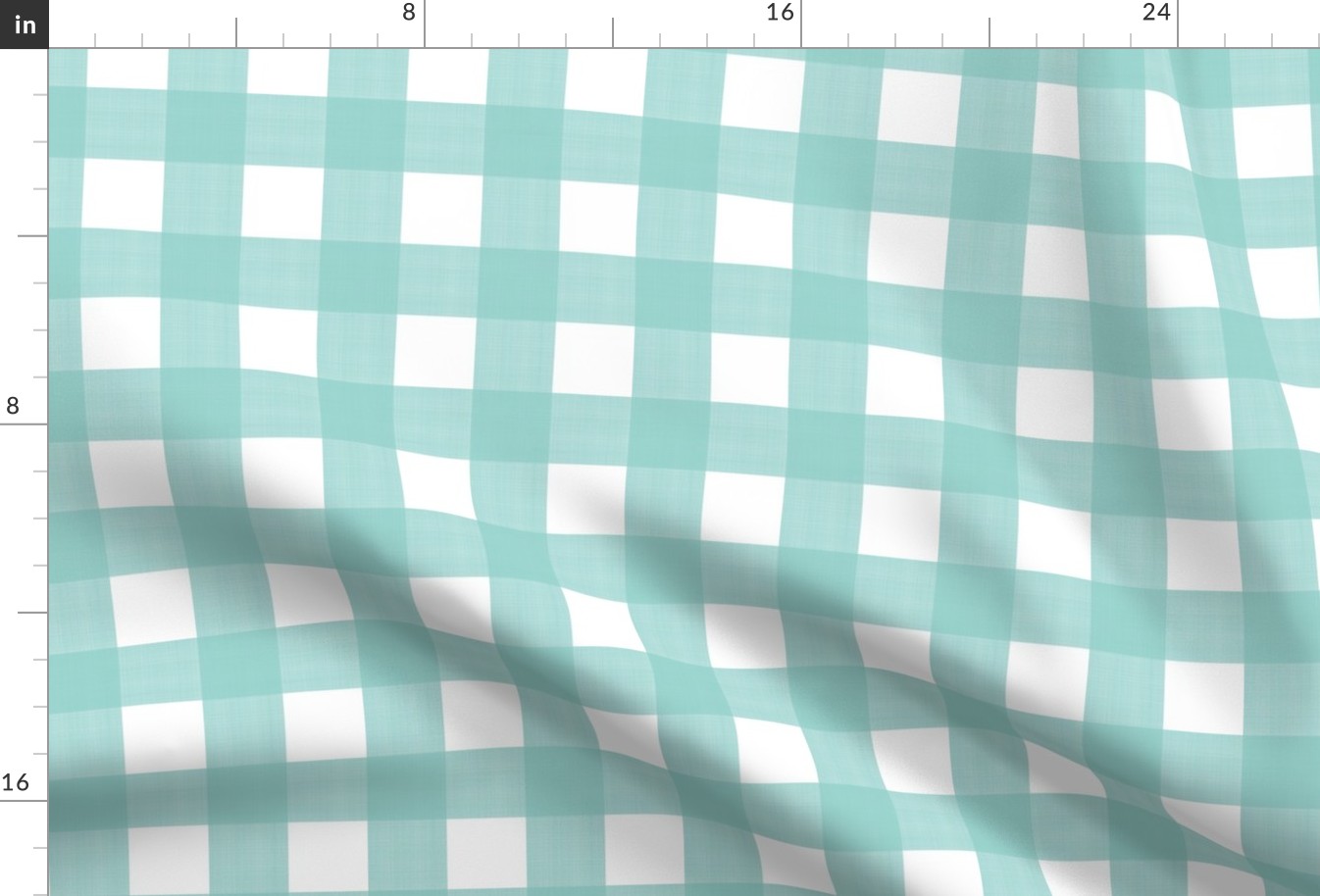 1.5" Aqua Cross Hatch Plaid