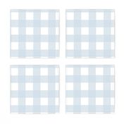 1.5" Soft Blue Cross Hatch Plaid