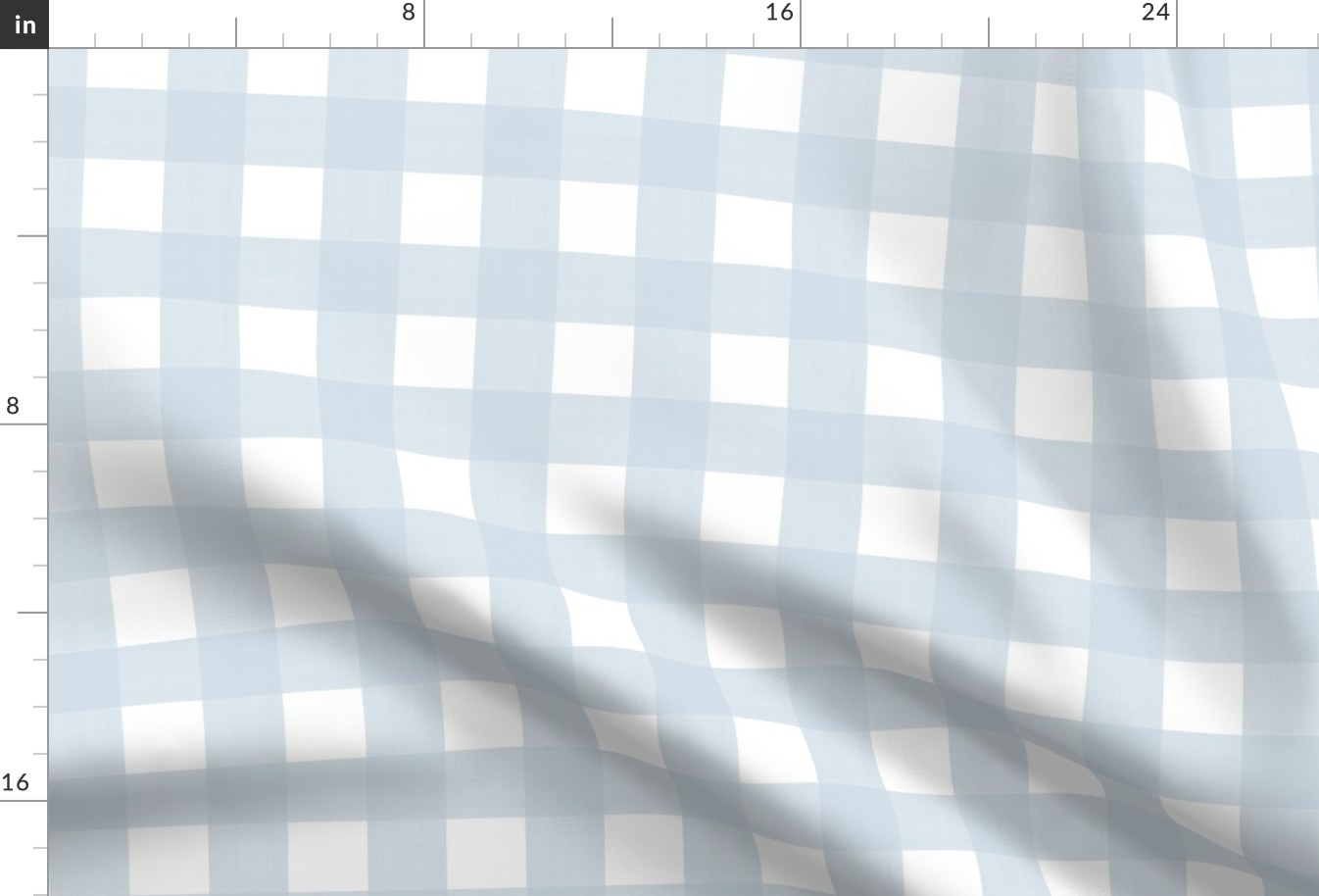 1.5" Soft Blue Cross Hatch Plaid