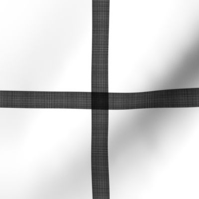 Black Large Window pane Cross hatch 