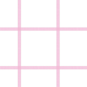 Pink Large Window pane Cross hatch 