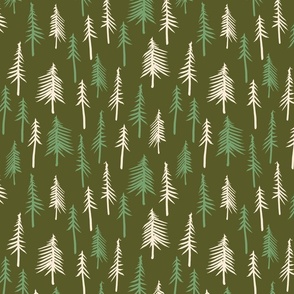 pine forest by rysunki_malunki