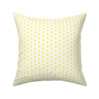 Yellow polkadots on white - small