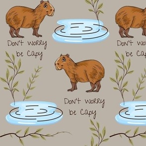 Capybara don’t worry be capy