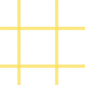 Yellow Large Window pane Cross hatch 