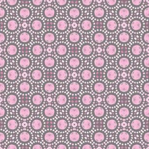 pink cherry blossom dots