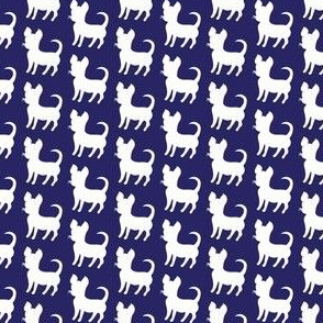 Navy blue chihuahua silhouette (mini)