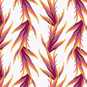 vertical leafy stripes by rysunki_malunki