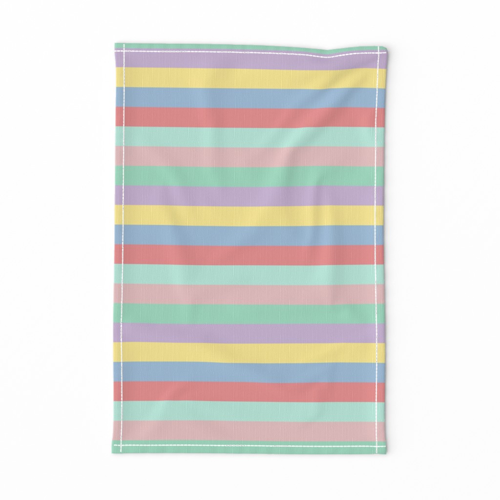 Pastel Easter Stripes Horizontal