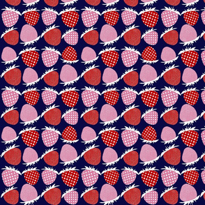 Sixties Strawberry Small Print