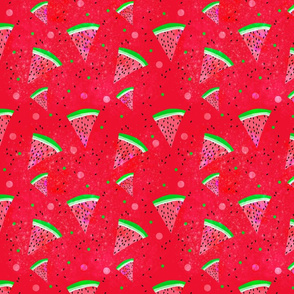 Watermelon juicy red