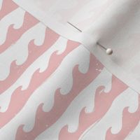 Sm. Waves Splashing in Blush - Small Scale 4.13in x 4in (wave, ocean waves, island, beach, hawaii, california, lake, water, nature, headbands, pink, blush pink, soft, swim, swimming, surf, surfing)