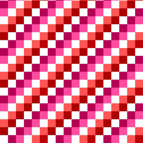 Lesbian Angled Check Flag