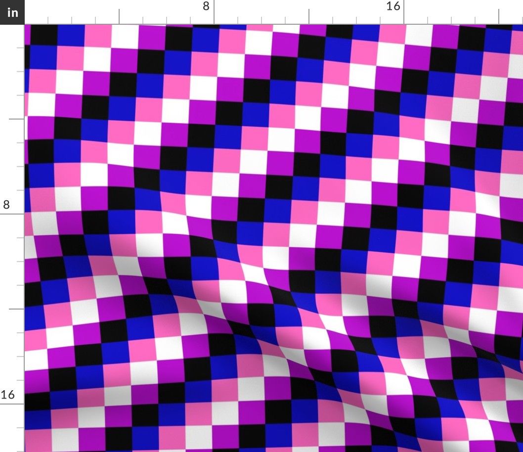 Genderfluid Checkerboard Flag