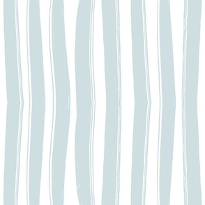 Blue Hand Drawn Coastal Stripes