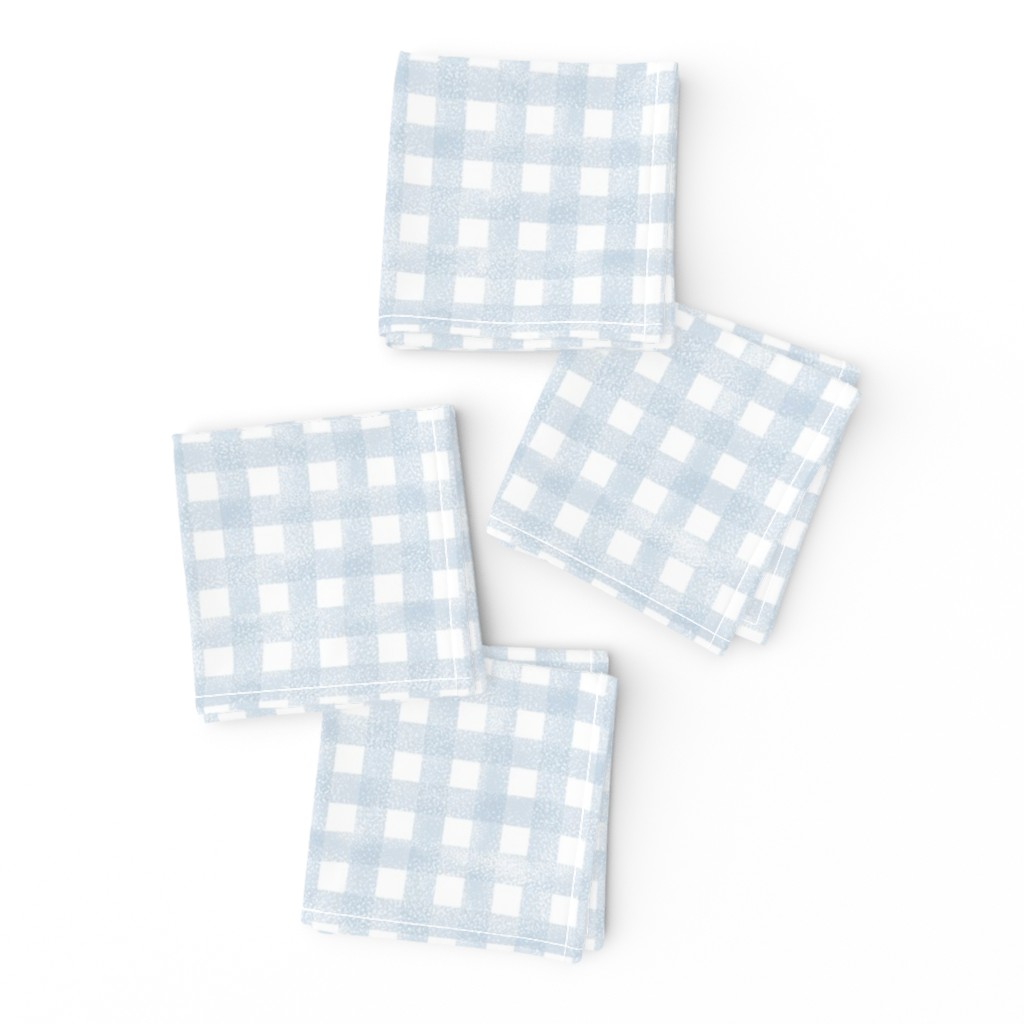 baby blue baby boy grid fabric