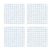 baby blue baby boy grid fabric