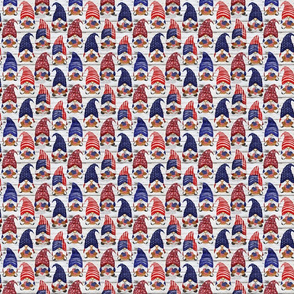 Stars and Stripes Flag Gnomes on Shiplap- extra small scale