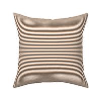 Stripe 1/8 in Coconut (brown horizontal stripes, coordinate, stripe, stripes, equal, small, mini)