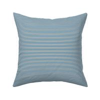 Stripe 1/8 in Dive Blue (blue horizontal stripes, coordinate, stripes, equal, small, mini)