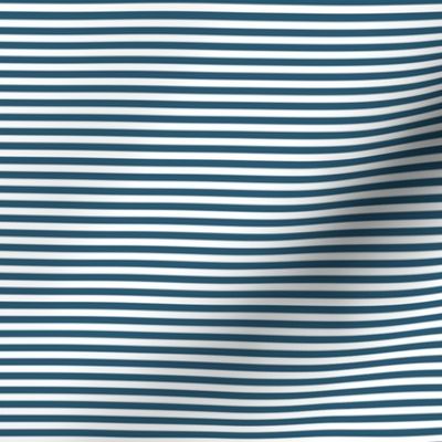 Stripe 1/8 in Dive Blue (blue horizontal stripes, coordinate, stripes, equal, small, mini)