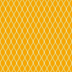 Yellow and White Geometric Design Fabric