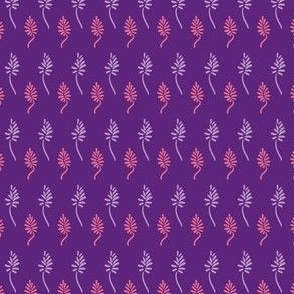 simple palm leaves on purple by rysunki_malunki