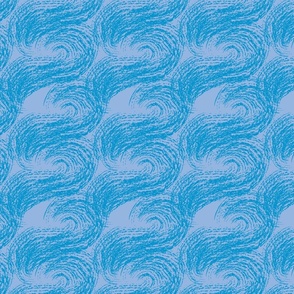 abstract blue swirls by rysunki_malunki