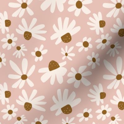 Daisy Floral / Dusty Pink
