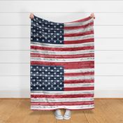 54" minky yard panel - American flag C21