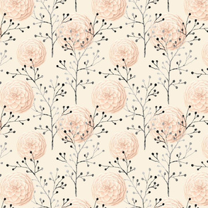 Light Color Floral Pattern Print Flower Nature Lover